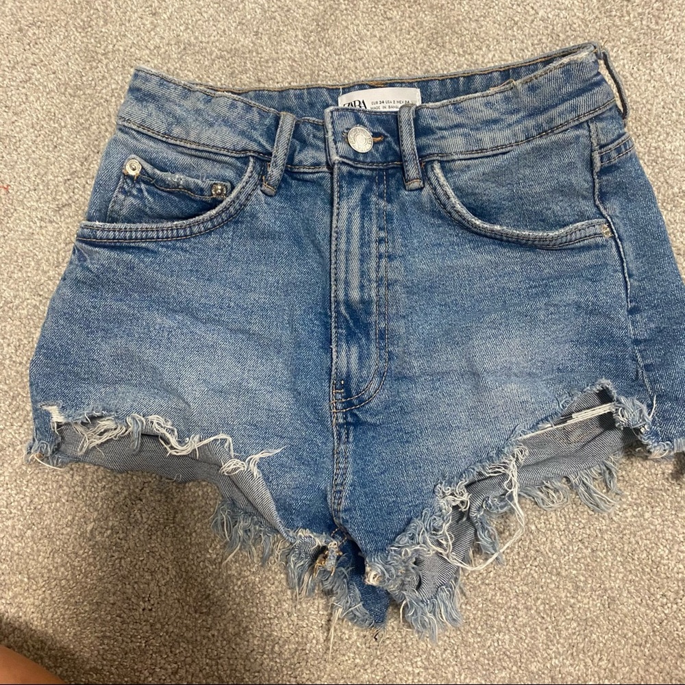 Zara denim shorts